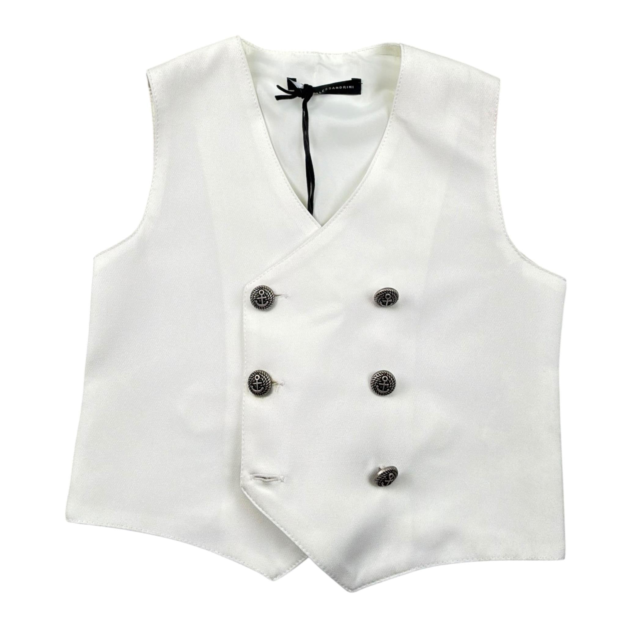 Daniele Alessandrini Gilet Tinta Unita Doppiopetto per Neonato 1296B00046X PANNA DANIELE ALESSANDRINI 