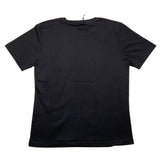 Kejo T-Shirt Girocollo Tinta Unita Con Stampa In Contrasto Nero Per Bambino