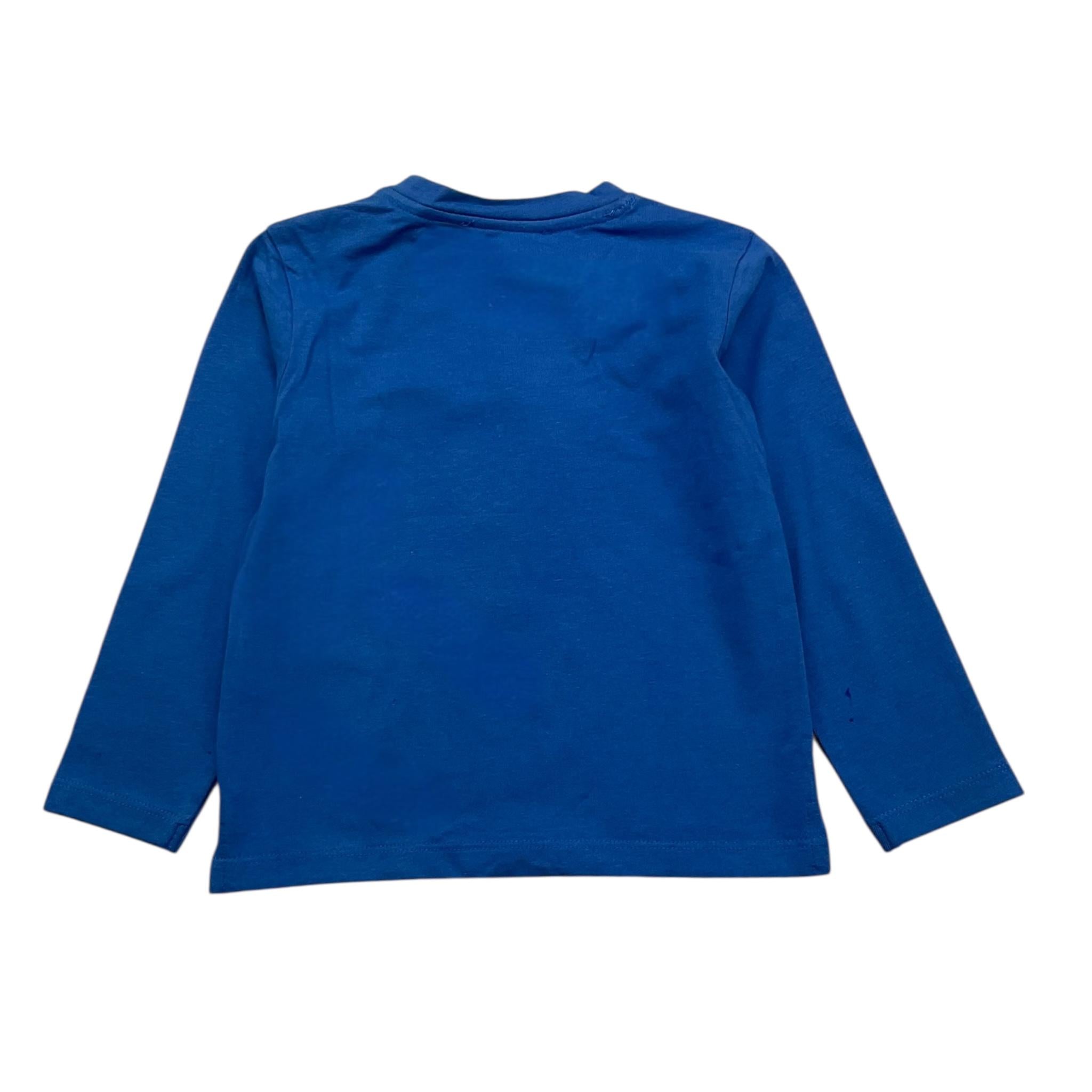 SIVIGLIA shirt girocollo tinta unita con stampa Cobalto per Neonato SVNTS16153 COBALTO SIVIGLIA 