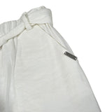 Liu Jo Pantalone Tinta Unita con Elastico In Vita per Bambina GA4236 BIANCO LIU JO 