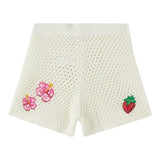 Saint Barth Short Tinta Unita Trafrato per Bambino YVT0002 PANNA SAINT BARTH 