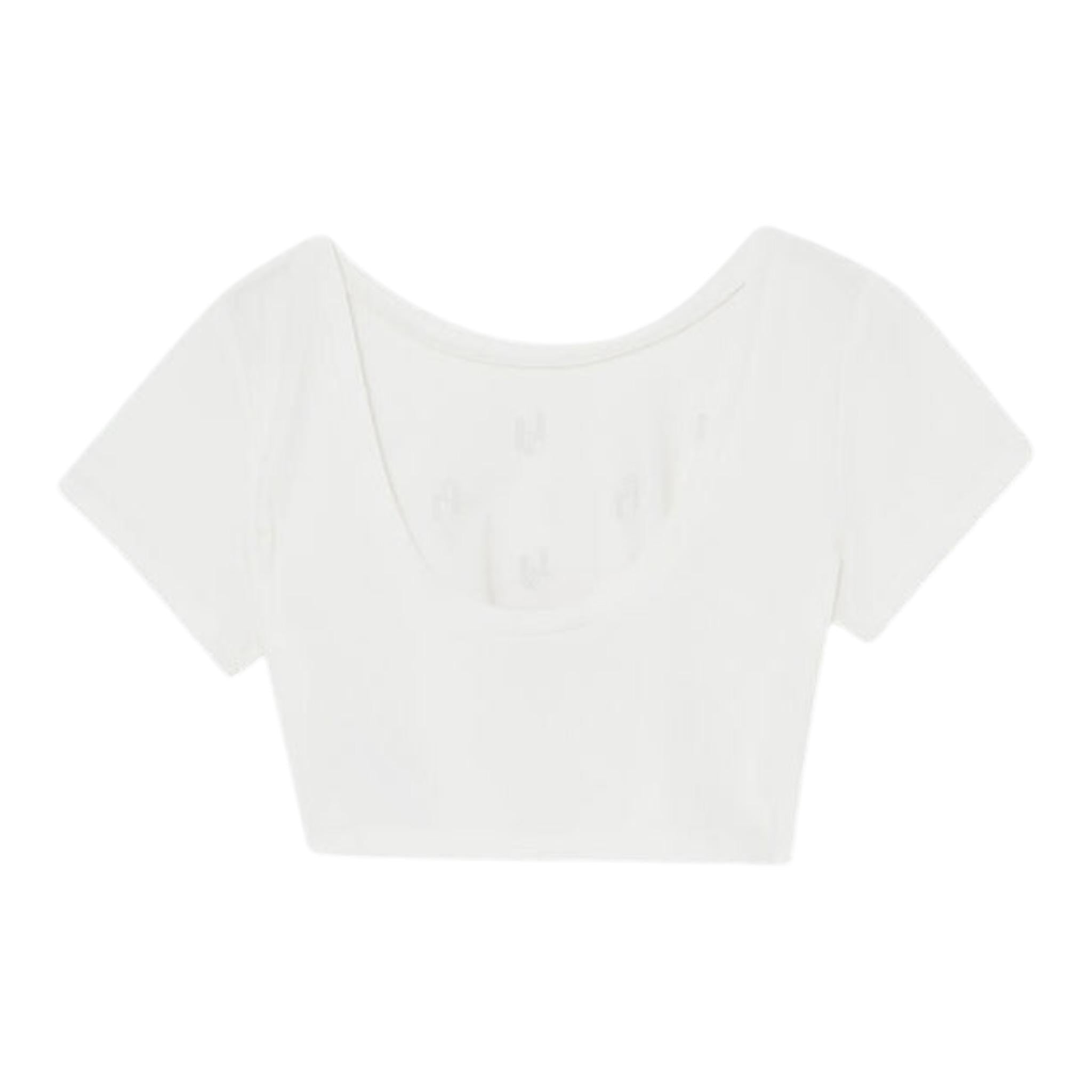 Liu Jo T-Shirt Girocollo Tinta Unita con Stampa Logo per Bambina GA5159XX BIANCO LIU JO 