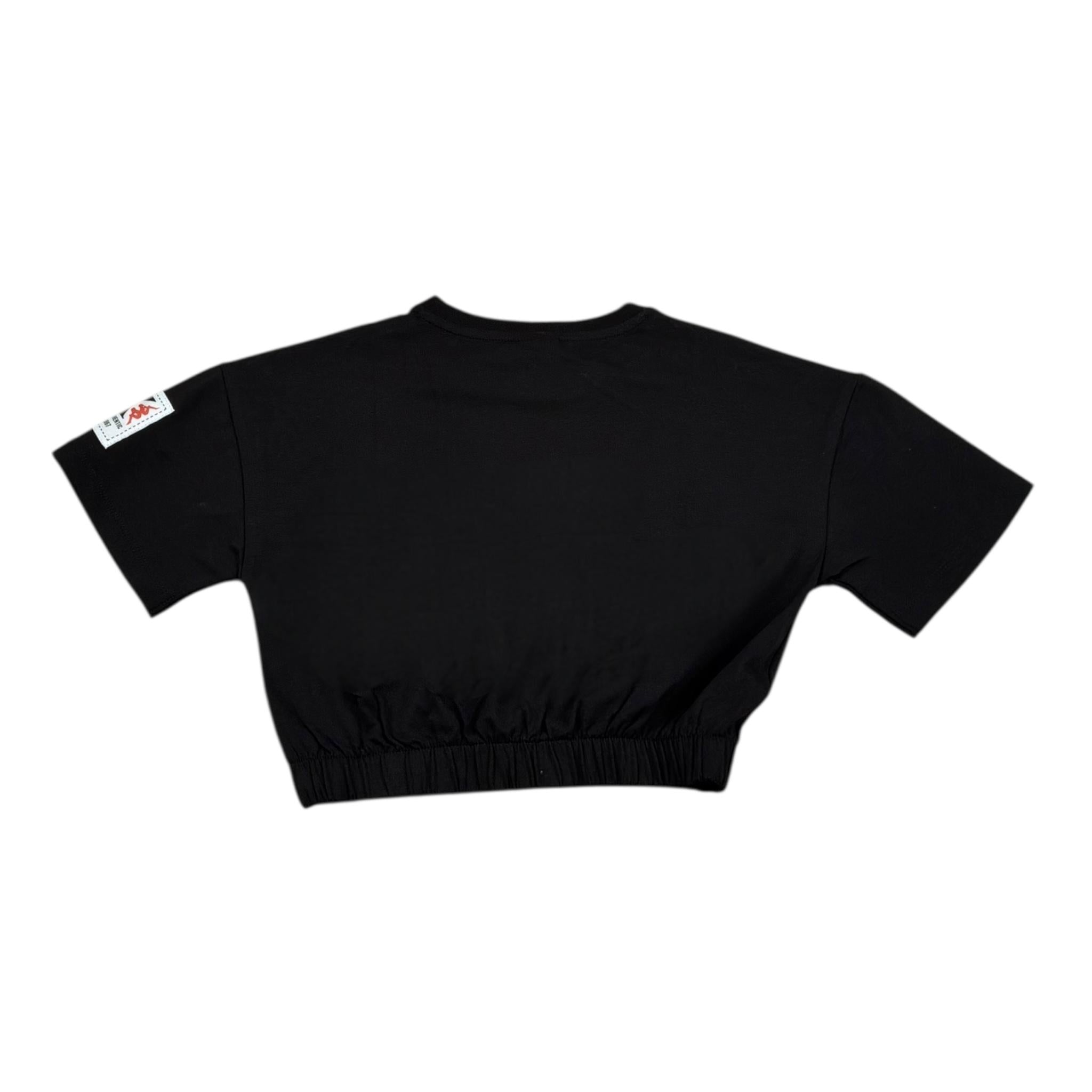 Kappa T-Shirt Girocollo Tinta Unita con Stampa per Bambina 3746MY00032 NERO KAPPA 