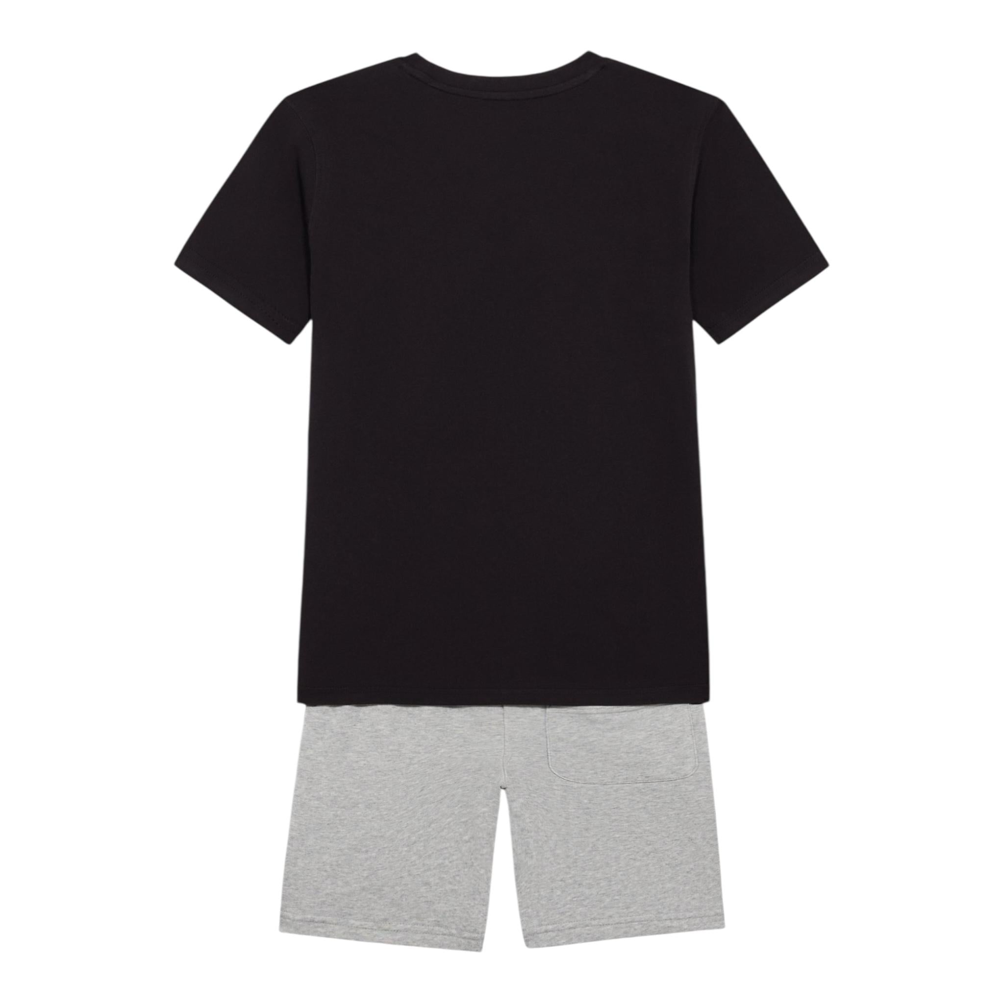 New Balance Completo 2 Pezzo T-Shirt-Bermuda Bicolore per Bambino LAKB0103 NERO/GRIGIO NEW BALANCE 