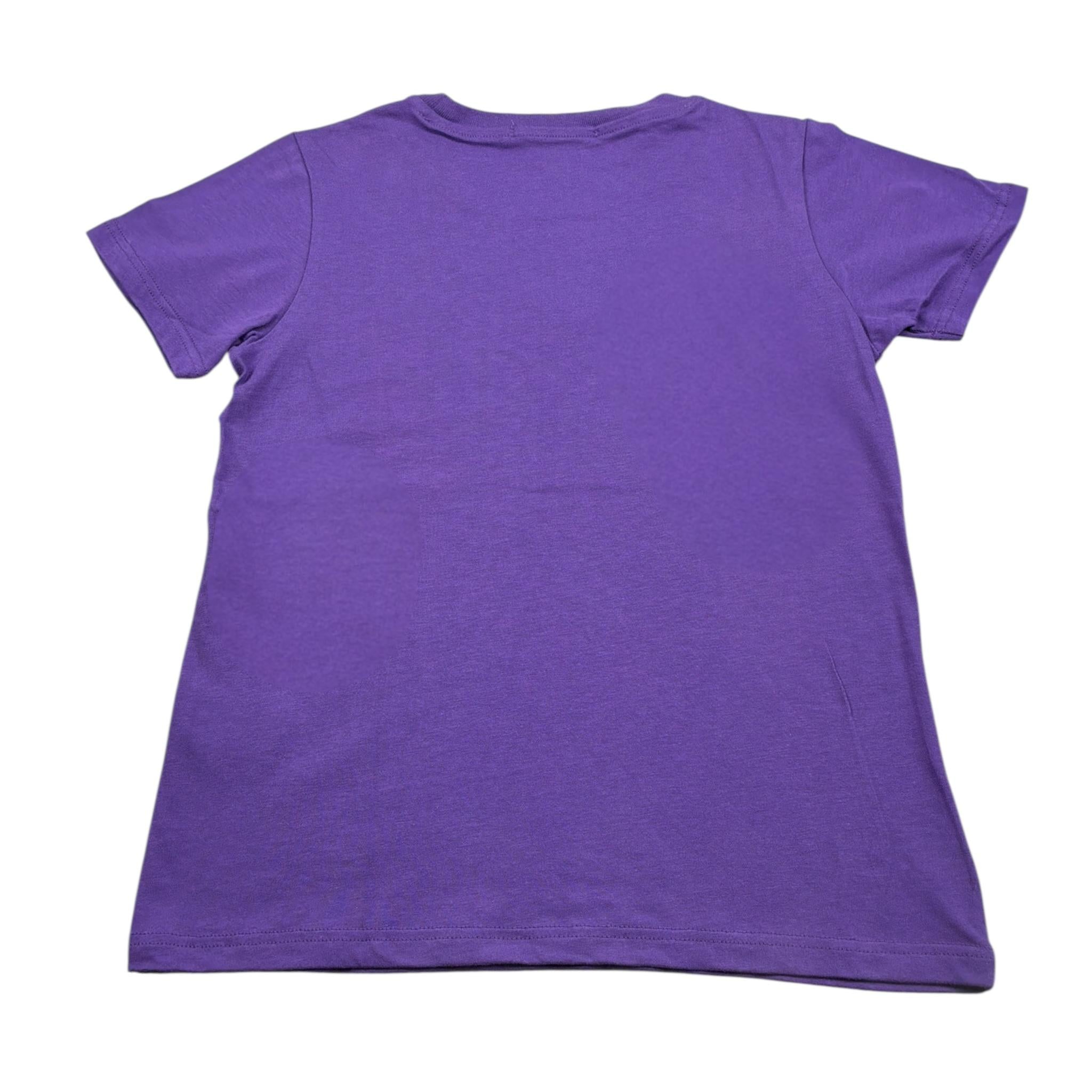 Hinnominate T-Shirt Girocollo tinta unita con Stampa Viola per Bambina 3642M0229 VIOLA HINNOMINATE 