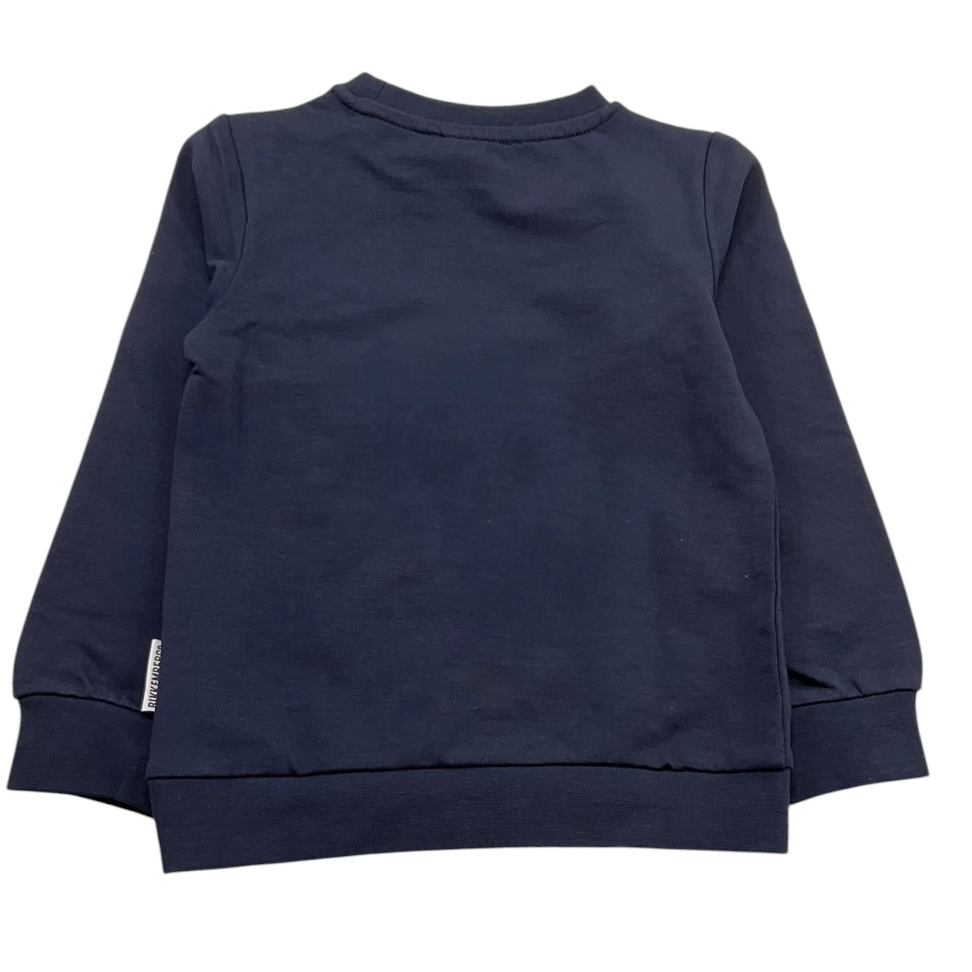 Bikkembergs Felpa Chiusa Girocollo Tinta Unita con Logo per Neonato BK1765N BLU BiKKEMBERGS 