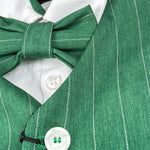 Never Too Completo 4 Pezzi Camicia-Bermuda-Gilet-Papillion per Neonato GM2237N VERDE NEVER TOO 