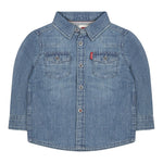 LEVI'S camicia in denim tinta unita  Azzurro per Neonato 6E6866 AZZURRO LEVI'S 
