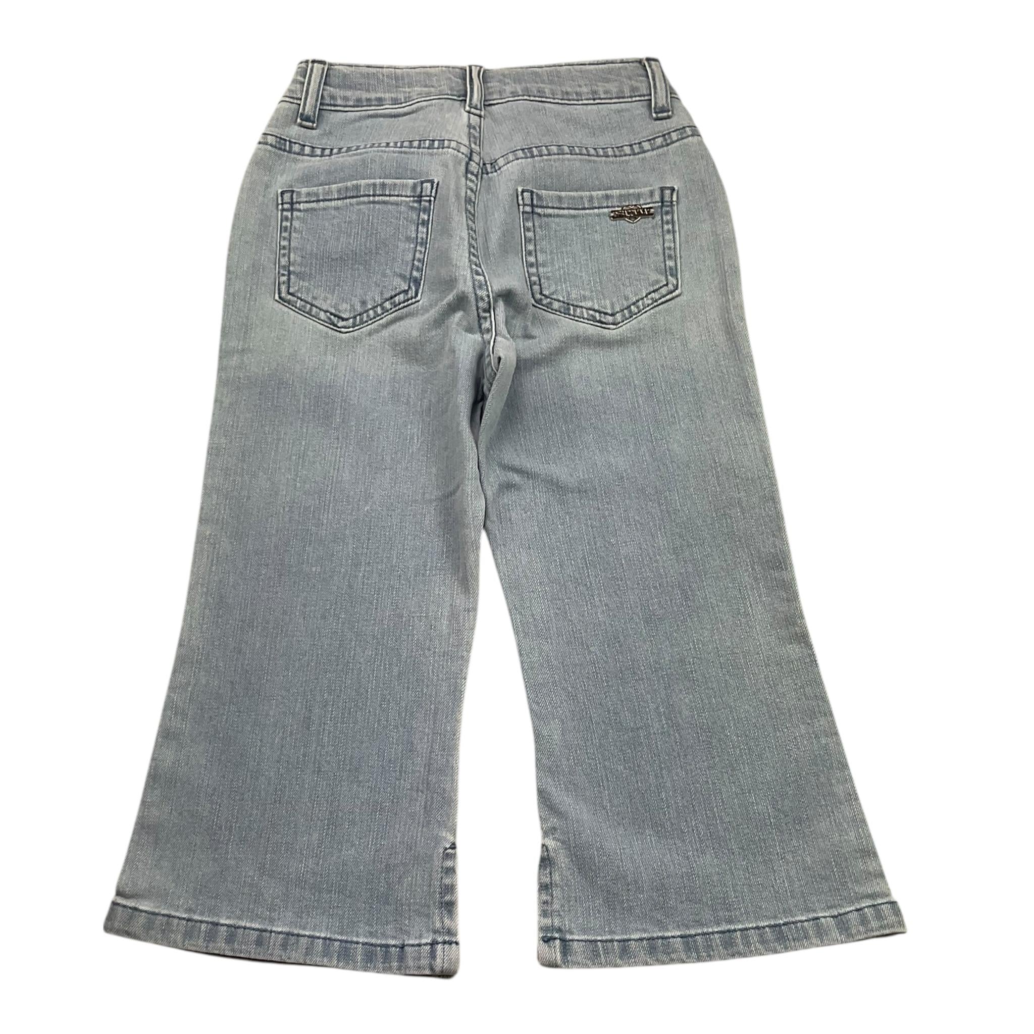 Fracomina Jeans Tinta Unita Modello A Zampa per Bambina FM0839 AZZURRO FRACOMINA 