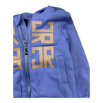 JOHN RICHMOND felpa con zip e cappuccio tinta unita con stampe Azzurro per Neonato RIA25052FE AZZURRO JOHN RICHMOND 