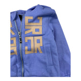 JOHN RICHMOND felpa con zip e cappuccio tinta unita con stampe Azzurro per Neonato RIA25052FE AZZURRO JOHN RICHMOND 