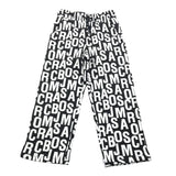 Marc Jacobs Pantalone Modello Tuta Bicolore Logato Bianco/Nero Per Bambino