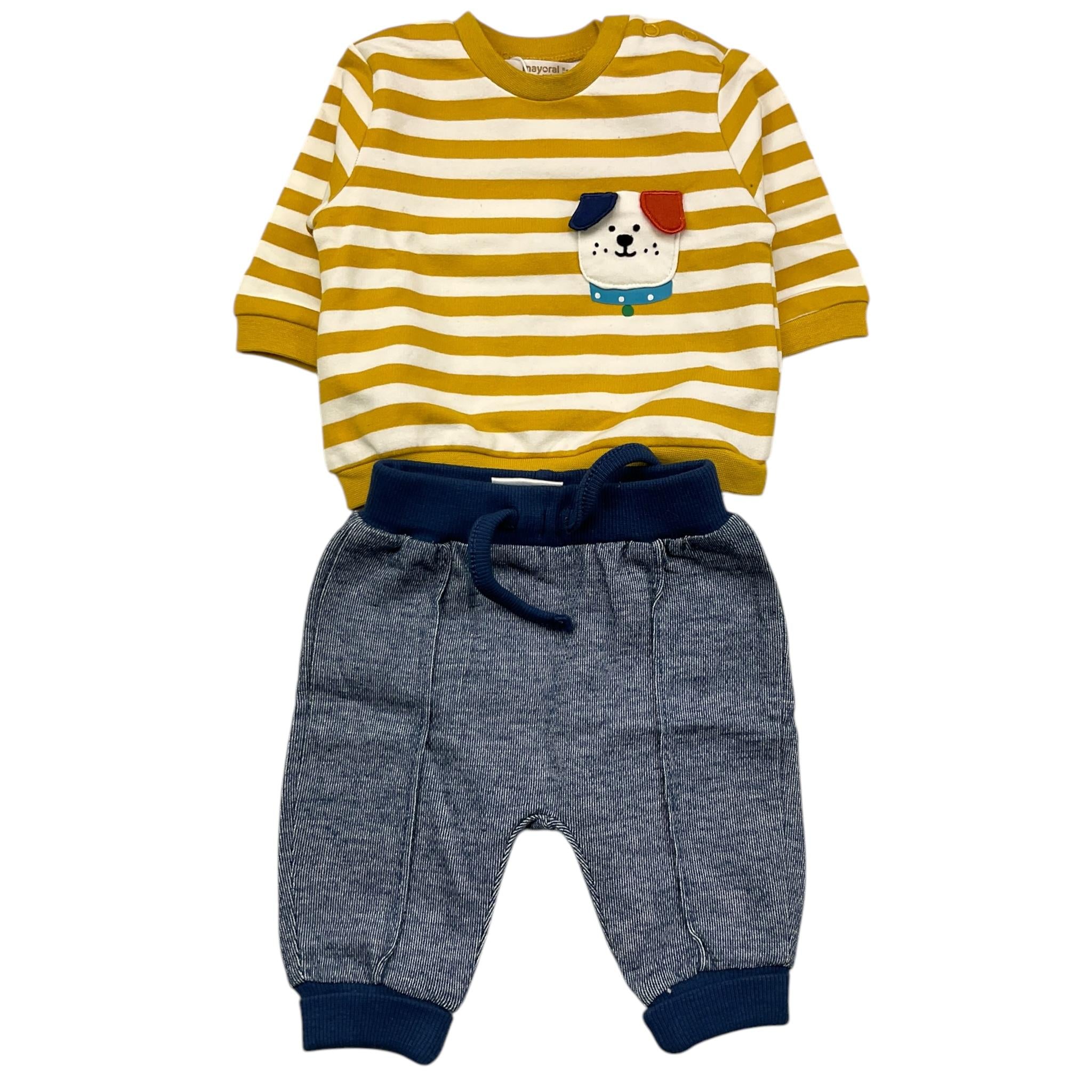 MAYORAL completo 2 pezzi felpa-pantalone Giallo per Neonato 262534 GIALLO MAYORAL 