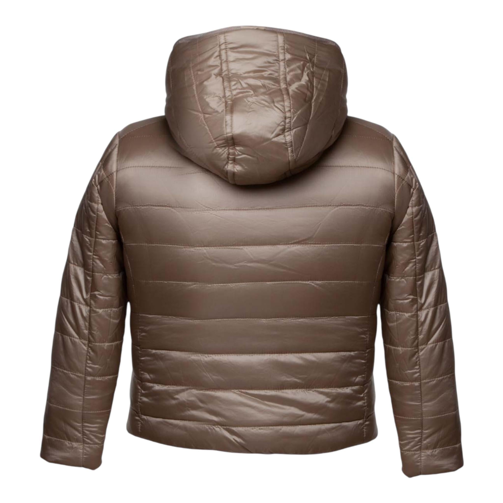 SUNS  giubbino tinta unita reversibile in pelliccia Beige per Bambina GBS5355D BEIGE SUNS 