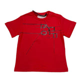 Cesare Paciotti T-Shirt Girocollo Tinta Unita con Stampa per Neonato TSP5165B ROSSO CESARE PACIOTTI 