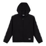 EMPORIO ARMANI felpa con zip e cappuccio tinta unita Nero per Bambino 6DBM65 NERO EMPORIO ARMANI 