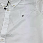 Cesare Paciotti Camicia Tinta Unita con Logo per Bambino CMP5161J BIANCO CESARE PACIOTTI 