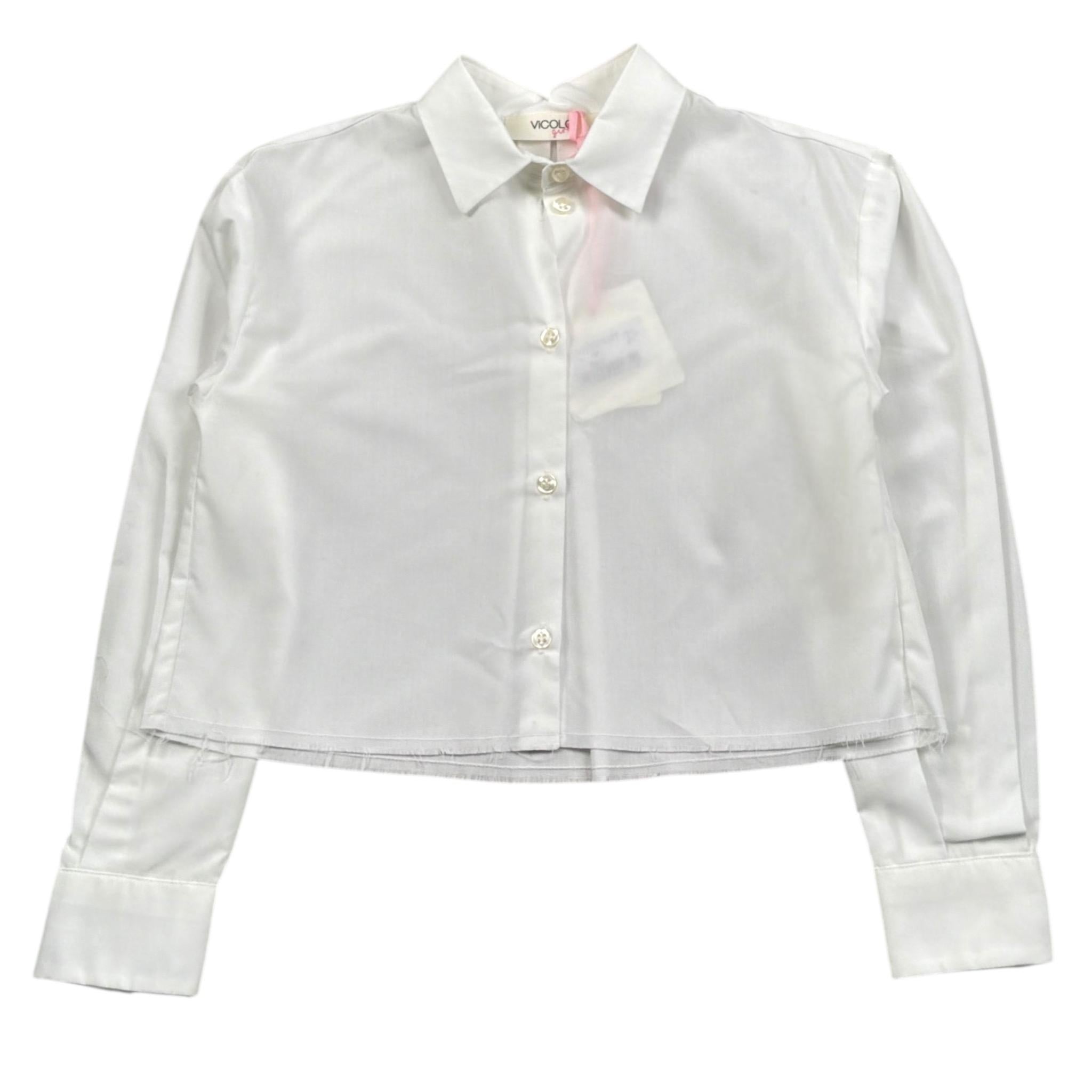 Vicolo Camicia Manica Lunga Tinta Unita per Bambina 3141CY1127 PANNA VICOLO 