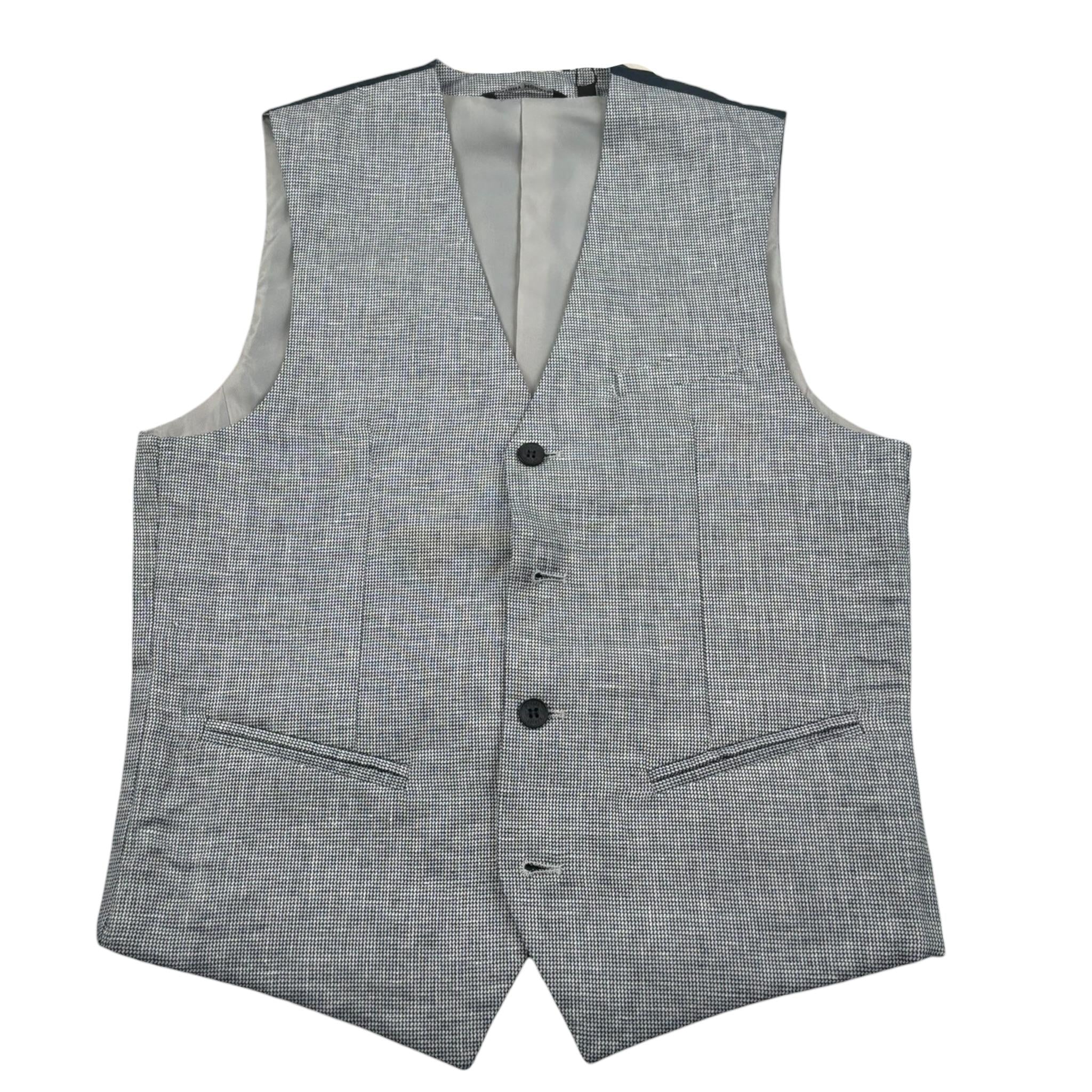 Antony Morato Gilet Tinta Unita con Microfantasia per Bambino MKVS00005 BLU ANTONY MORATO 