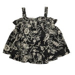 Dixie Top Tinta Unita con Ricami In Contrasto per Bambina CC22084G74 NERO DIXIE 