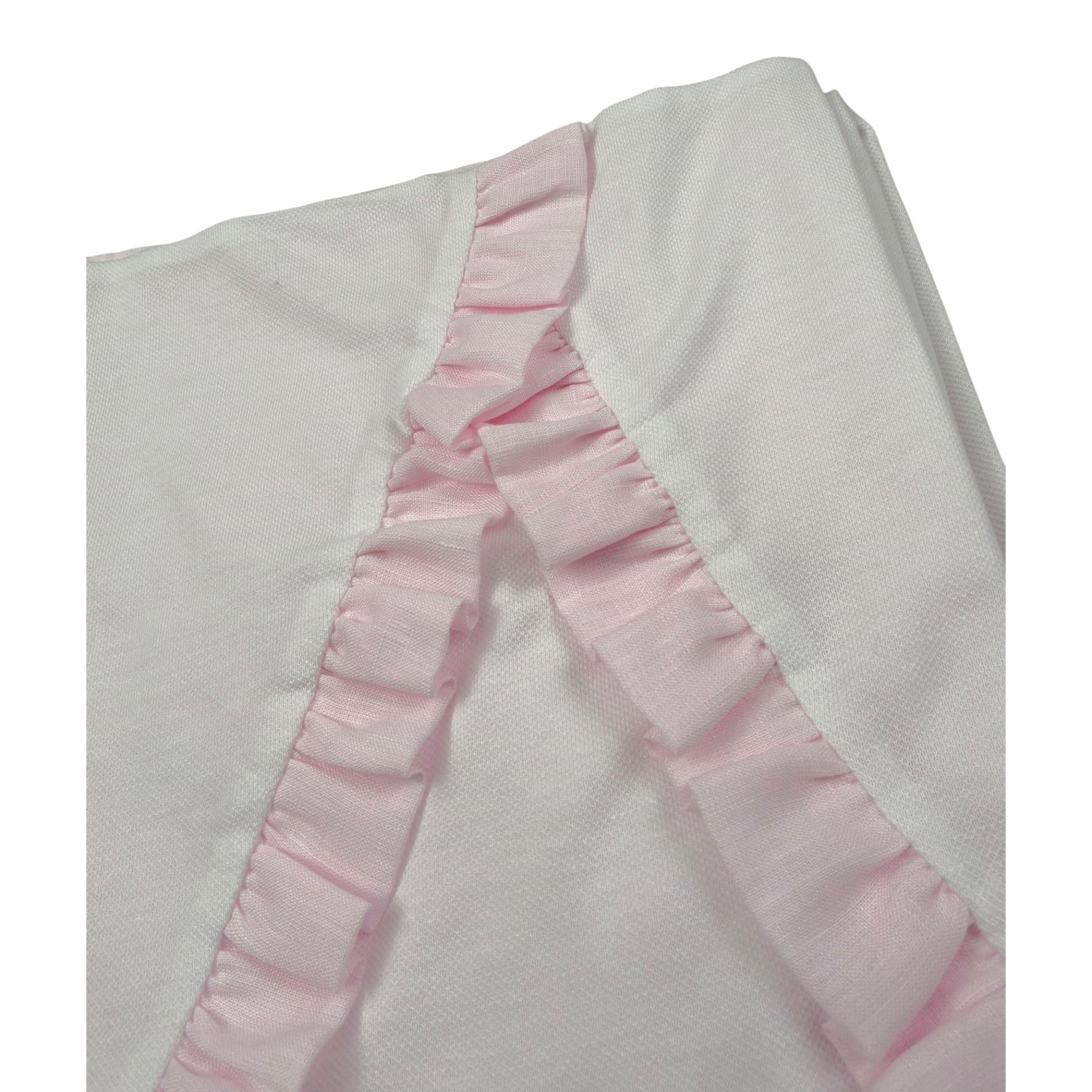La Stupenderia Coperta Tinta Unita con Applicazioni per Neonata TBC050 ROSA LA STUPENDERIA 