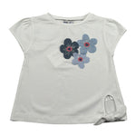 Malvi & Co T-Shirt Girocollo tinta unita Cn Applicazioni Bianco per Neonata S25M030CAJJ BIANCO MALVI & CO 