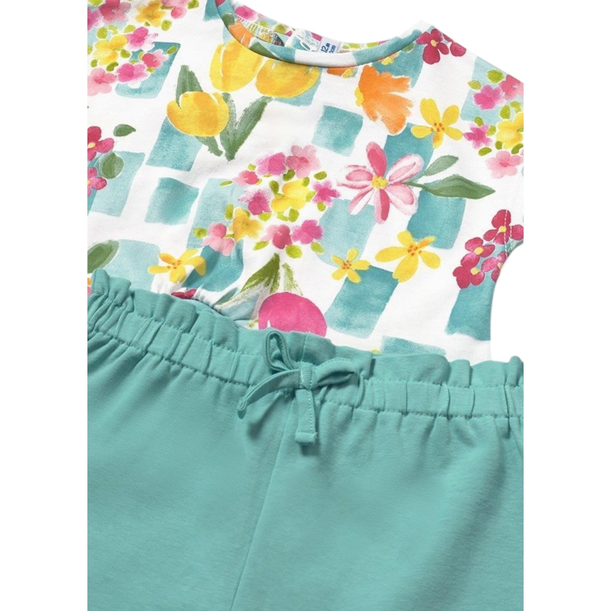 Mayoral Completo 3 Pezzi 2 T-Shirt-Short per Neonata 1232XX BIANCO MAYORAL 