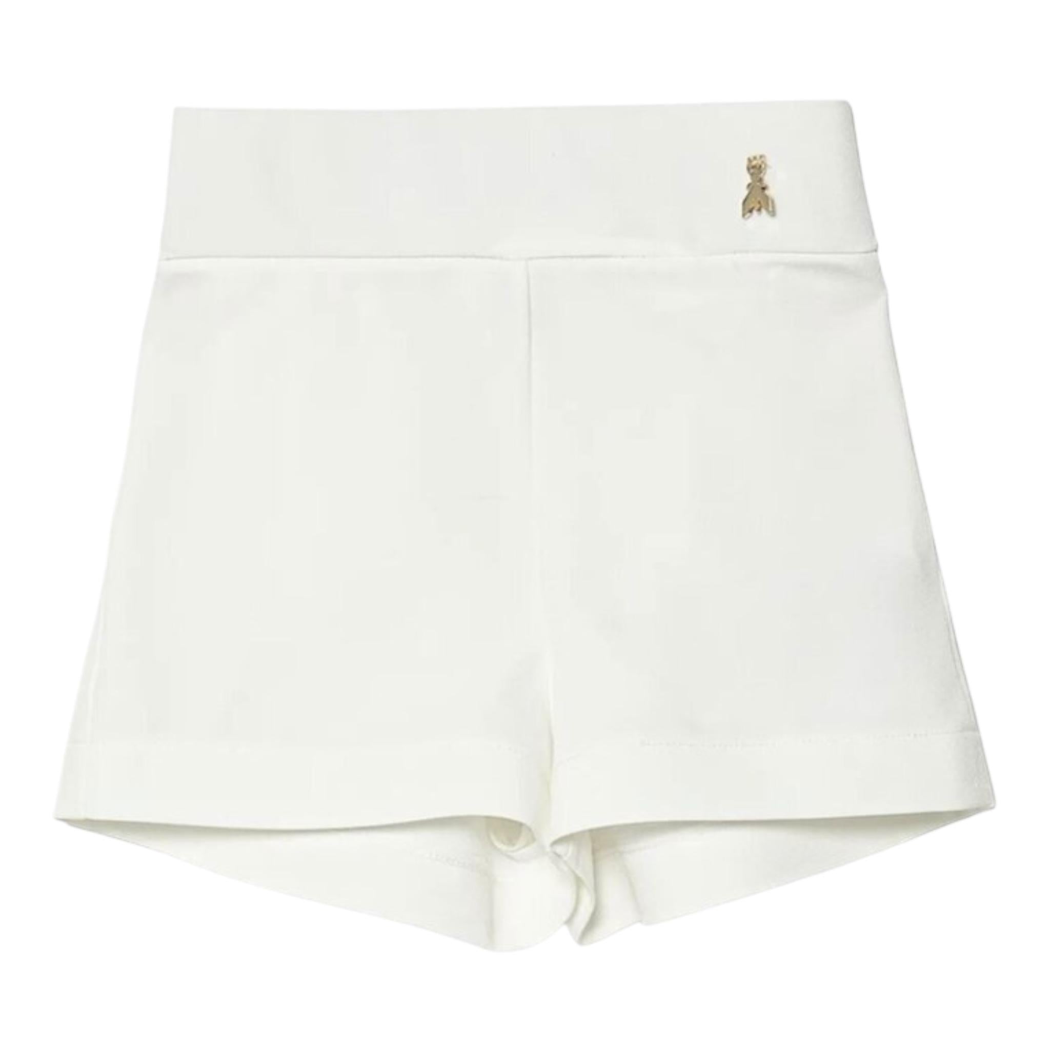 Patrizia Pepe Short Tinta Unita con Elastico In Vita per Bambina 7P0383 BIANCO PATRIZIA PEPE 