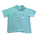 Saint Barth Camicia Mezza Manica Tinta Unita per Bambino 00859L AZZURRO SAINT BARTH 