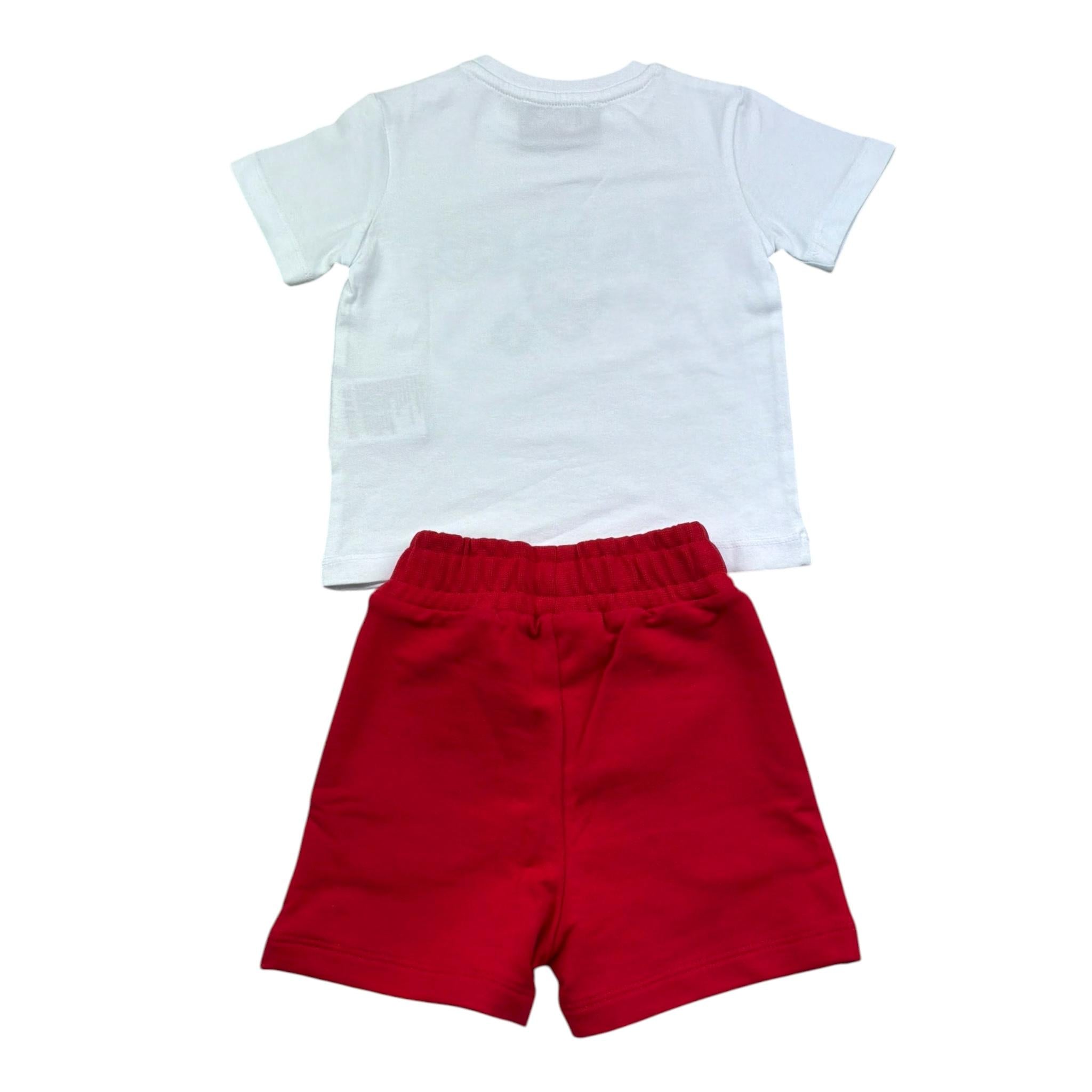Iceberg Completo 2 Pezzi T-Shirt-Bermuda per Neonato CMICE5102B BIANCO/ROSSO ICEBERG 