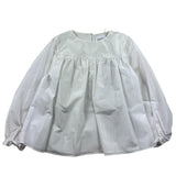 Dondup Camicia Manica Lunga Tinta Unita Bianco Per Bambina