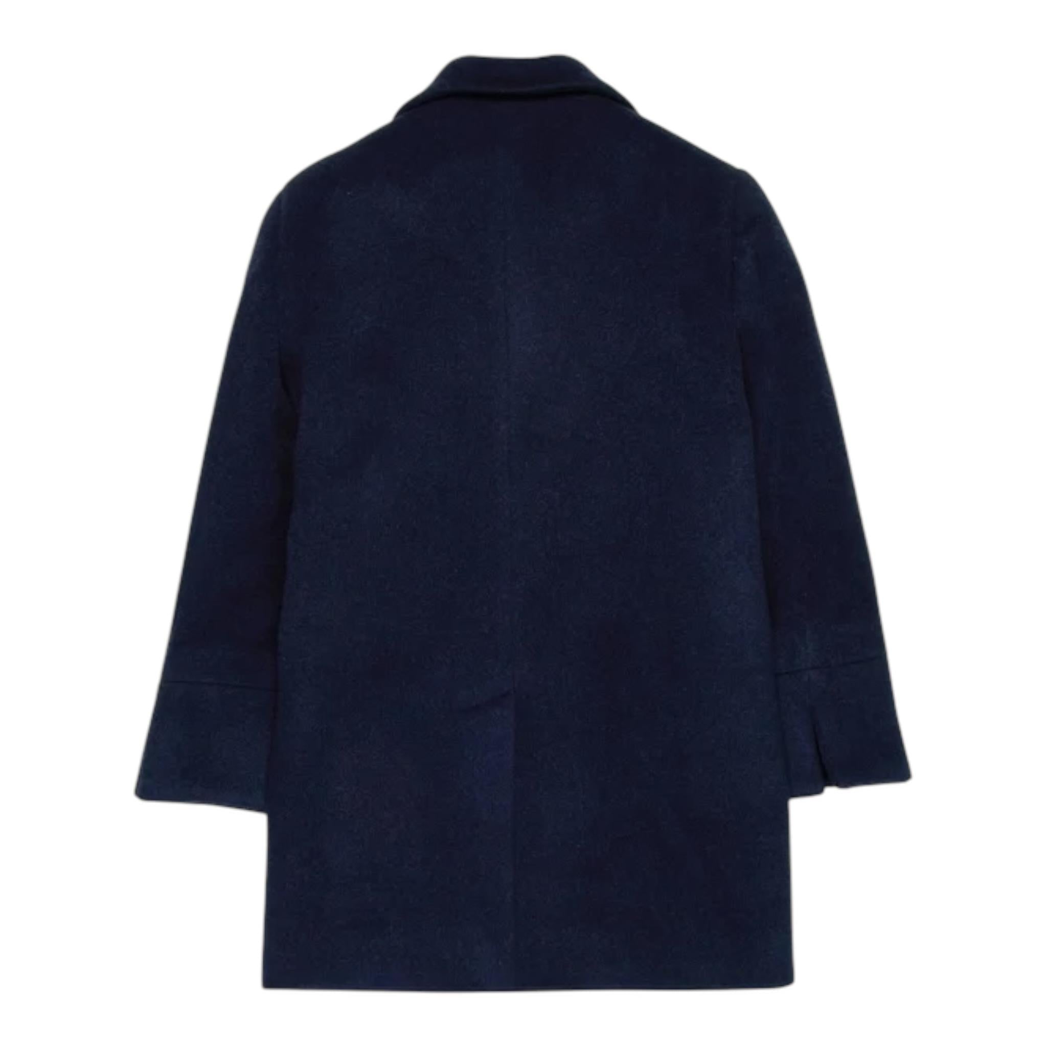MAX&Co. cappotto tinta unita con bottoni Blu per Bambina MX0093 BLU MAX&Co. 