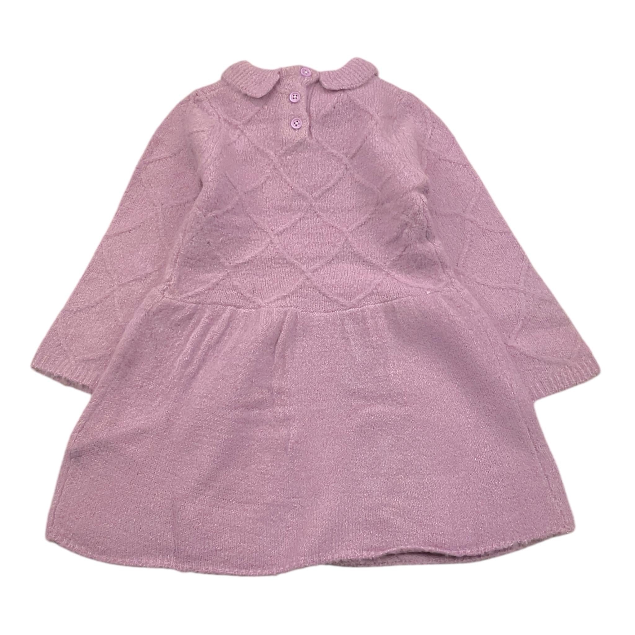 CANADA HOUSE abito tinta unita in maglia Viola per Neonata BBCAROL VIOLA CANADA HOUSE 