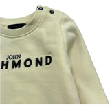 John Richmond Felpa Chiusa Girocollo Tinta Unita con Stampa per Neonato RIP26002FE GIALLO JOHN RICHMOND 