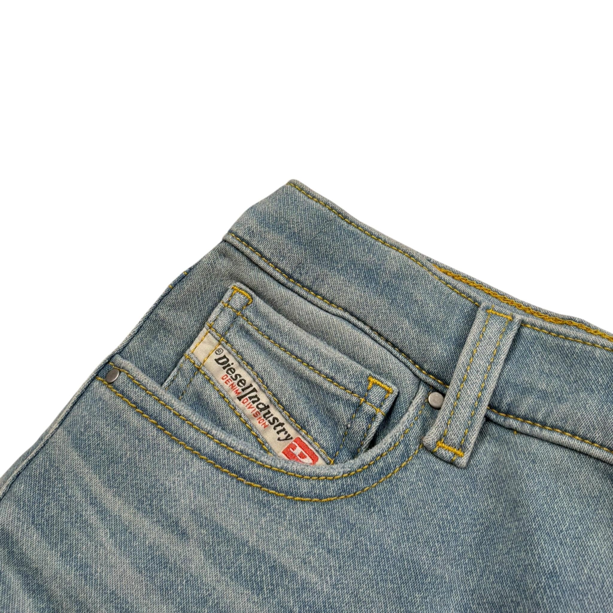 Diesel Short In Denim Tinta Unita per Bambina J00205 AZZURRO DIESEL 