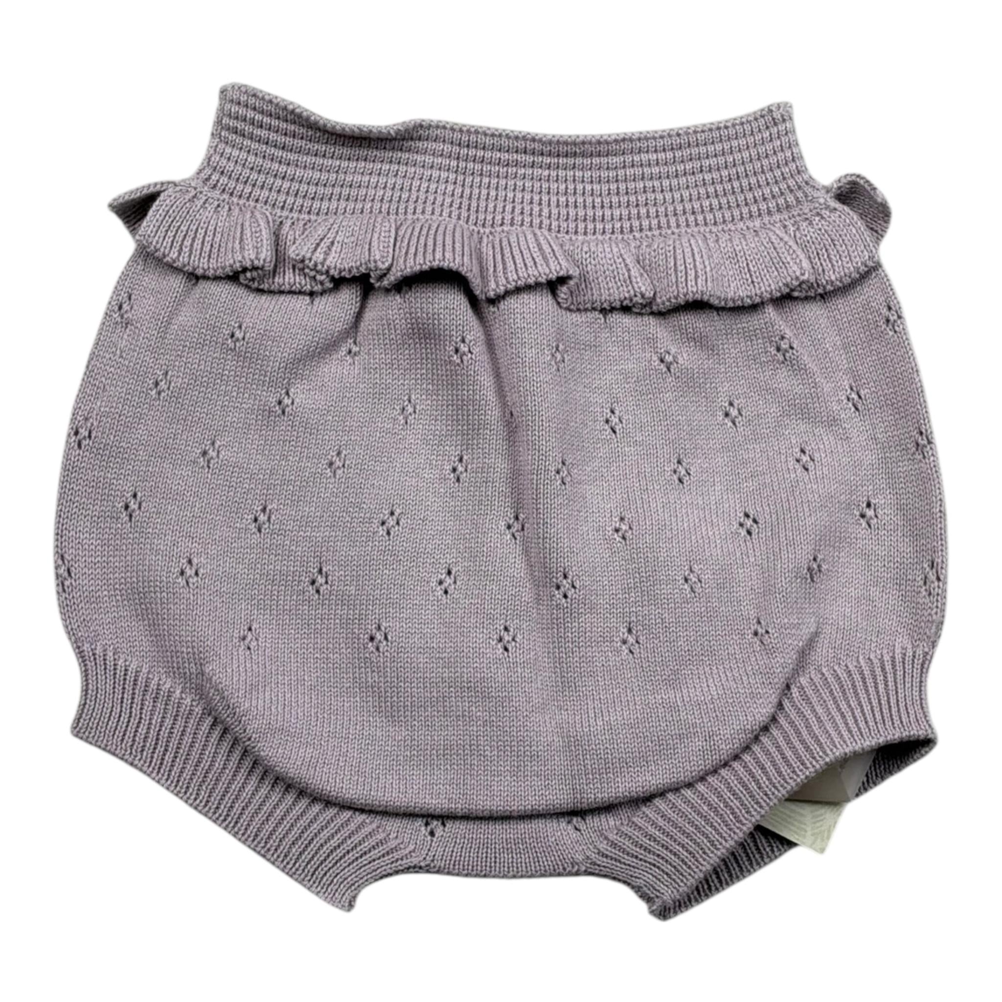 Wedoble Culotte Tinta Unita con Ricami per Neonata V2505331A LILLA WEDOBLE 