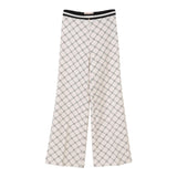Elisabetta Franchi Pantalone Tinta Unita Modello Zampa per Bambina EFTA1000 AVORIO ELISABETTA FRANCHI 