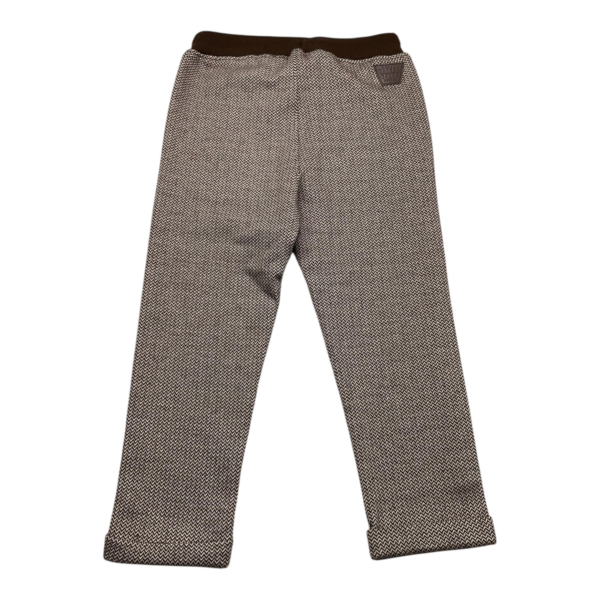 BOBOLI pantalone tinta unita con microfantasia Bianco per Bambino 339094 BIANCO BOBOLI 