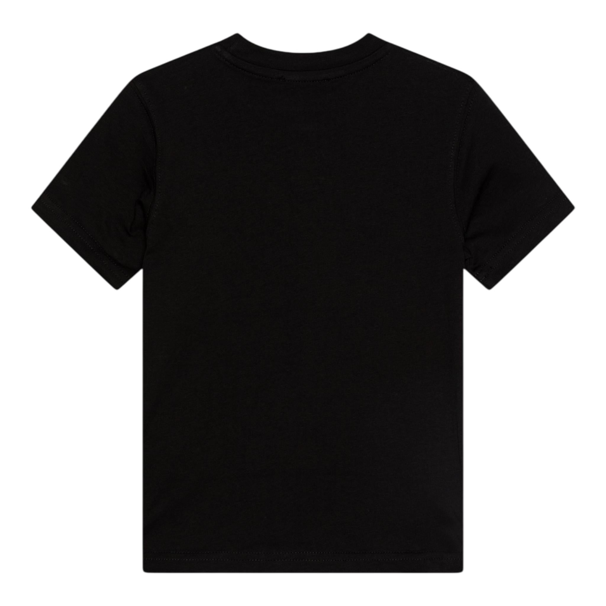 Diesel T-Shirt Girocollo Tinta Unita con Stampa per Bambino J02237X NERO DIESEL 