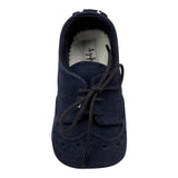 IL GUFO scarpina tinta unita con lacci Blu per Neonato A24SS063EA801 BLU IL GUFO 