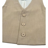 M+E' Gilet Tinta Unita per Neonato UEM0547N SABBIA M+E' 