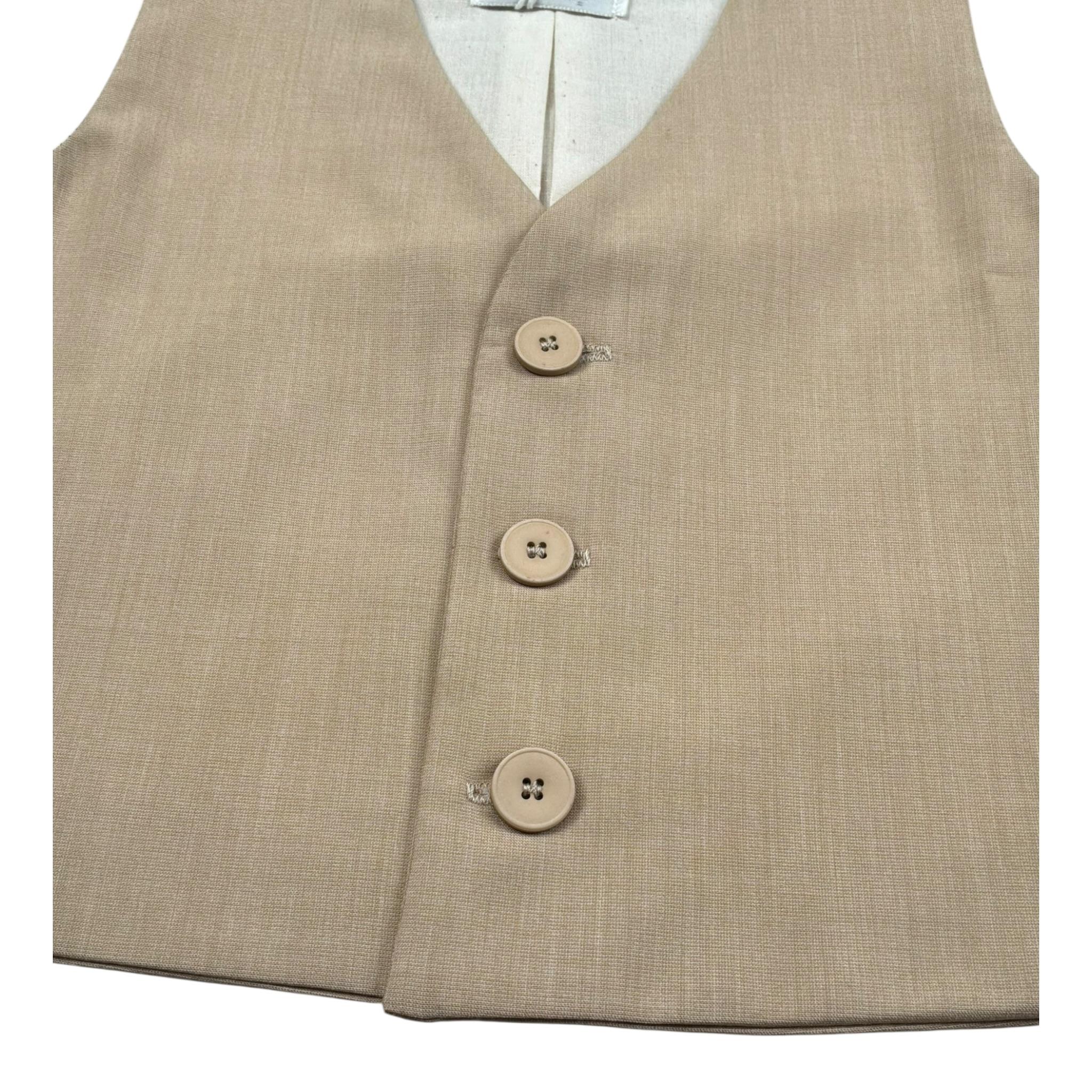 M+E' Gilet Tinta Unita per Neonato UEM0547N SABBIA M+E' 