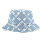 Michael Kors Cappello Tinta Unita In Denim Logato per Bambina R30422 AZZURRO MICHAEL KORS 
