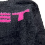 MET maglia girocollo tinta unita con stampa Nero per Bambina ME486 NERO MET 