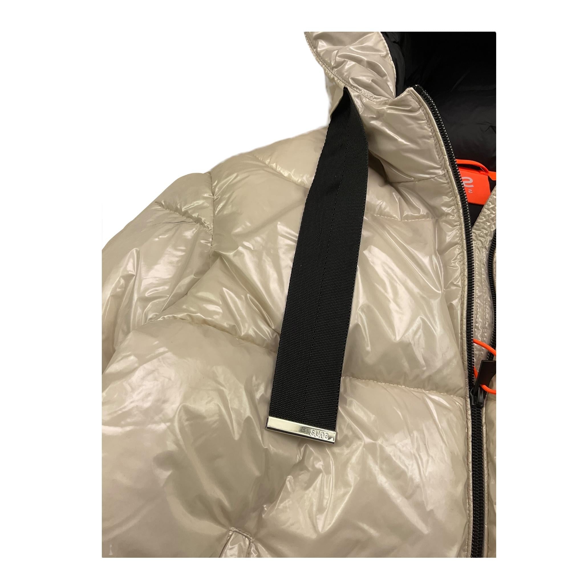 SUNS  giubbino tinta unita con zip e cappuccio Beige per Bambina GBS5360DX BEIGE SUNS 
