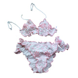 Saint Barth Costume 2 Pezzi Triangolo-Slip per Bambina CRIS01 BIANCO SAINT BARTH 