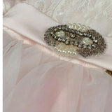 Gai Mattiolo Abito Cerimonia Tinta Unita con Applicazioni per Neonata GM16027 ROSA GAI MATTIOLO 