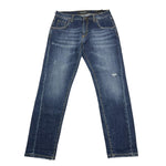 PATRIOT jeans tinta unita con logo Blu per Bambino PBK23 BLU PATRIOT 