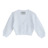 Iceberg Cardigan Tinta Unita Traforato per Bambina MGICE5152B BIANCO ICEBERG 