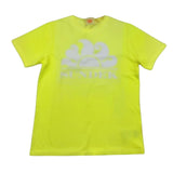 Sundek T-Shirt Girocollo Tinta Unita Con Stampa Giallo Per Bambino